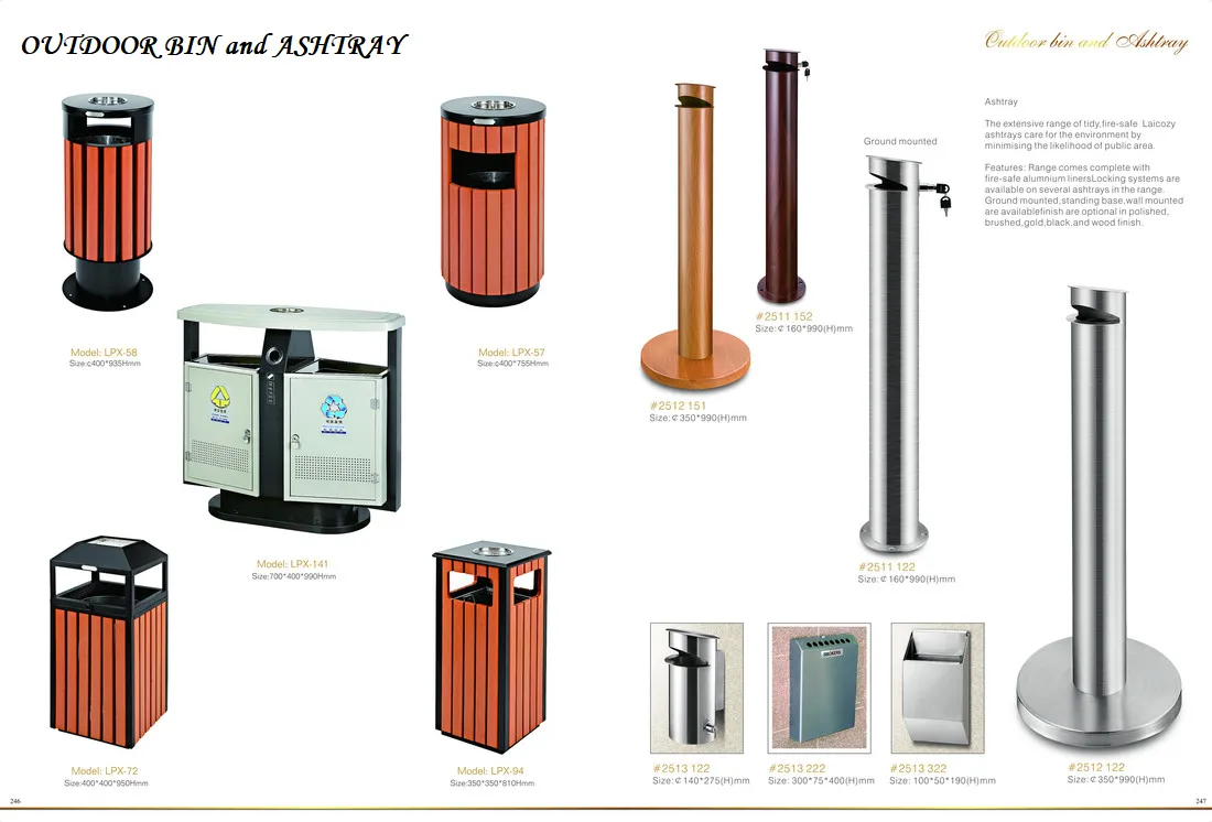 OUTDOOR BIN AND ASTRAY 246-247
