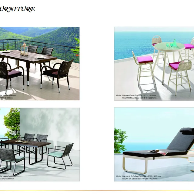 OUTDOOR FURNITURE 072-073