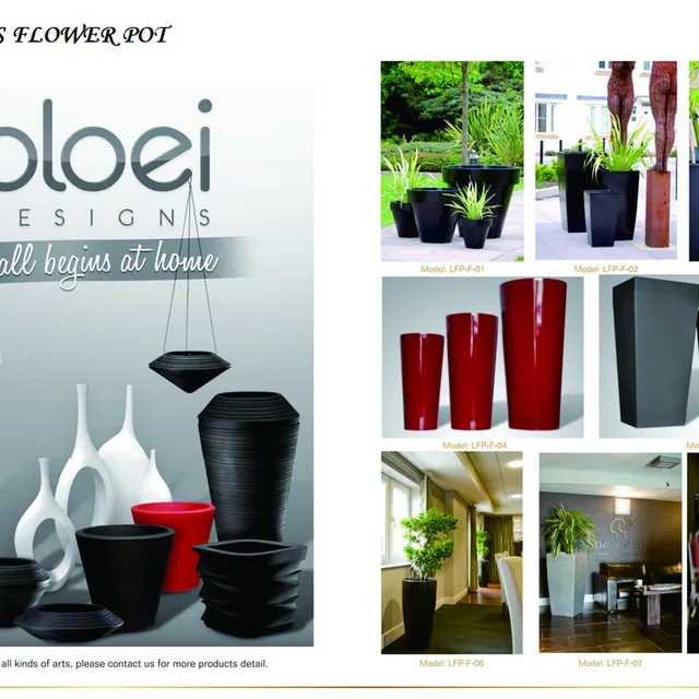 FIBERGLASS FLOWER POT 244-245